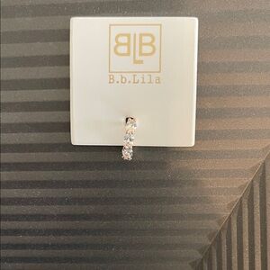 Bb Lila Gold and Crystal Ear Cuff